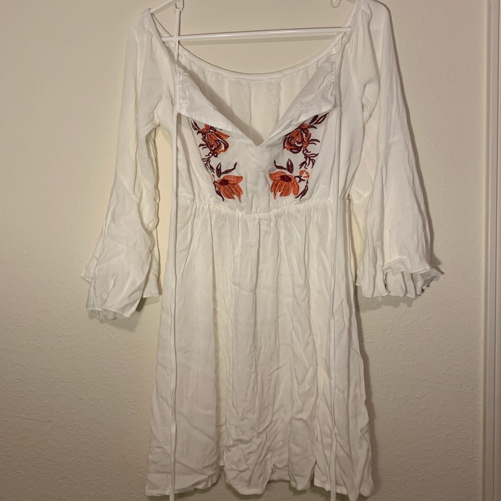 White off the shoulder dress